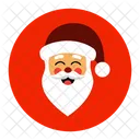 Happy Santa Emoji Icon Laughing Santa Christmas Icon