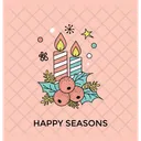 Happy Season Holly Icon