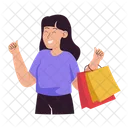 Happy Shopping Icon