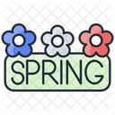 Happy Spring Spring Flowers Blooming Flowers Icon