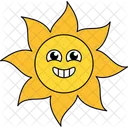 Happy Sun Happy Face Emoticon Icon