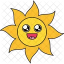 Happy Sun Happy Face Smiley Icon