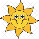 Happy Sun Emoticon Emotion Icon