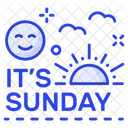 Happy Sunday  Icon