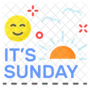 Happy Sunday Its Sunday Icon