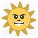 Happy Sun Emoji Emoticon Icon