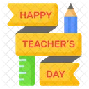 Happy Teachers Day Education Icon