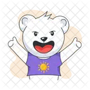 Happy Bear Happy Teddy Laughing Bear Icon