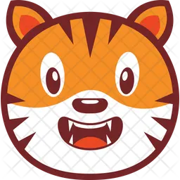 Happy Tiger Emoji Icon