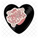 Happy Valentine Romantic Music Love Icon