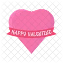 Valentine Banner Love Icon