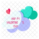 Happy Valentine Day Valentine Day Celebration Valentine Day Label Icon