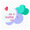 Happy Valentine Day Valentine Day Celebration Valentine Day Label Icon