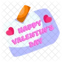 Happy Valentine Day Valentine Day Celebration Valentine Day Label Icon