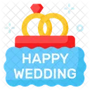 Happy Wedding Rings Icon