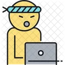 Hard At Work Employemnt Man Icon