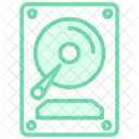 Hard Disk Duotone Line Icon Icon