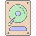 Hard Disk Lineal Color Icon Icon