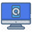 Hard Disk Monitor Screen Icon