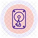 Hard Disk Line Icon Icon