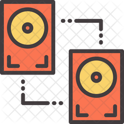 Hard Drive Icon Of Colored Outline Style Available In Svg Png Eps Ai Icon Fonts