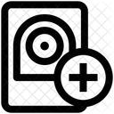 Data Science Hard Drive Disk Plus Icon