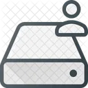 Harddrive Storage User Icon