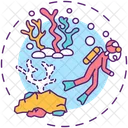 Harming Coral Reefs Icon