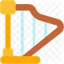 Harp Music And Multimedia Music Icon
