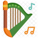 Harp St Patrick Day Music Icon
