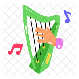 Harp Music  Icon