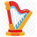 Harpa Instrumento Corda Ícone