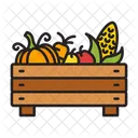 Vegetables Fruit Box Icon