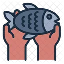 Harvest Fish Hand Icon