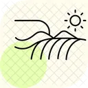 収穫された農作物畑 アイコン