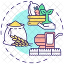 Harvesting Agriculture Technology Icon