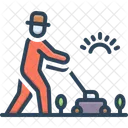Harvesting Cutting Mowing Icon