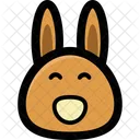 Hase Gesicht Cartoon Symbol