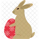 Hase mit Ei  Symbol