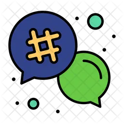 Hash Tag Message  Icon