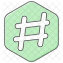 Hashtag Lineal Color Icon Icon
