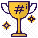 Hashtag Medal Trophy Icon