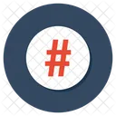 Hashtag Number Sign Typographical Symbol Icon