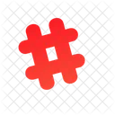 Hashtag Social Media Left Icon
