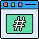 Tag Social Media Hash Icon