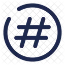 Cercle Hashtag Icon