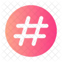 Cercle Hashtag Icon