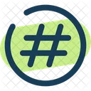 Cercle Hashtag Icon