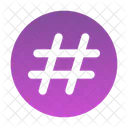 Hashtag Circle Icon