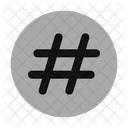 Hashtag Circle Icon